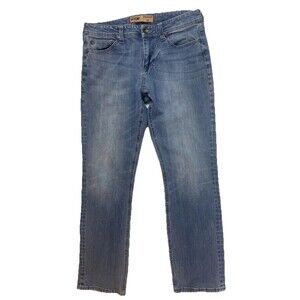 SEVEN7 Men's Jeans Sz 32 X 32 (measures 32x 30) Straight Fit Light Wash Blue